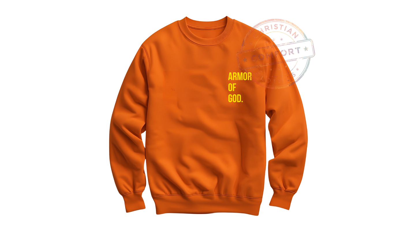 ORANGE POCKET PRINT SWEATSHIRT
