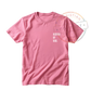 HI VIS POCKET PRINT SAFETY PINK TEE