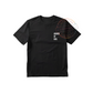 KIDS BLACK POCKET PRINT TEE
