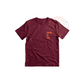 KIDS BURGUNDY POCKET PRINT TSHIRT