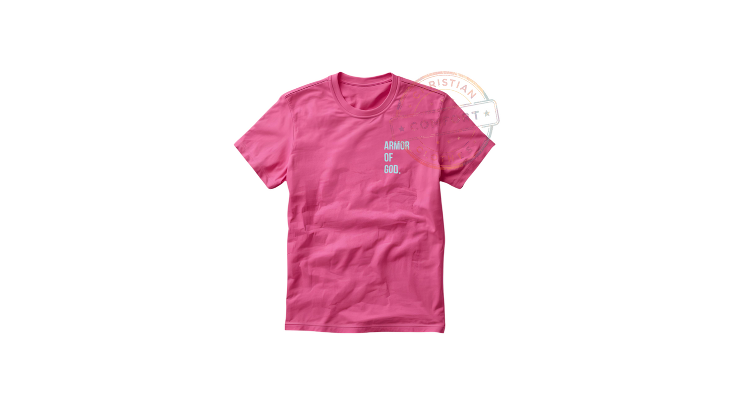 KIDS PINK MINT POCKET PRINT TEE
