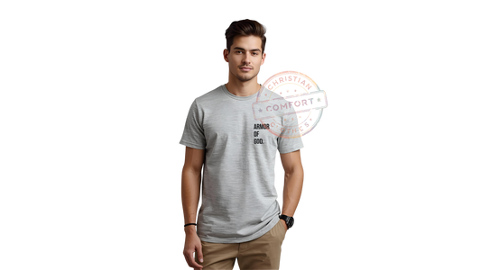 GRAY POCKET PRINT TEE