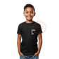 KIDS BLACK POCKET PRINT TEE