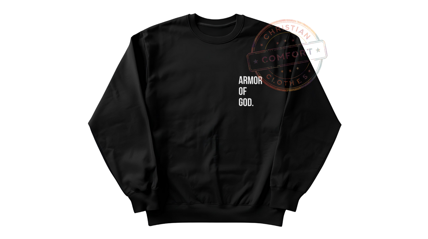 BLACK POCKET PRINT SWEATSHIRT