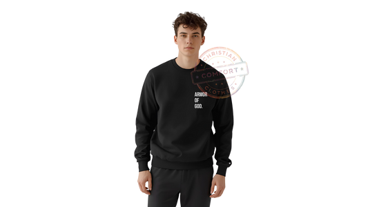 BLACK POCKET PRINT SWEATSHIRT