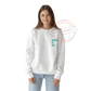 CLASSIC WHITE POCKET PRINT SWEATSHIRT