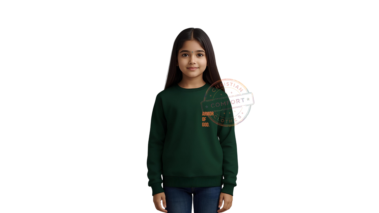 KIDS LINCOLN GREEN POCKET PRINT SWEATSHIRT