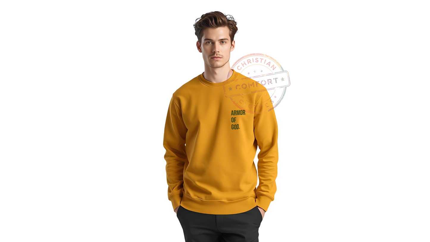 MUSTARD POCKET PRINT SWEATSHIRT