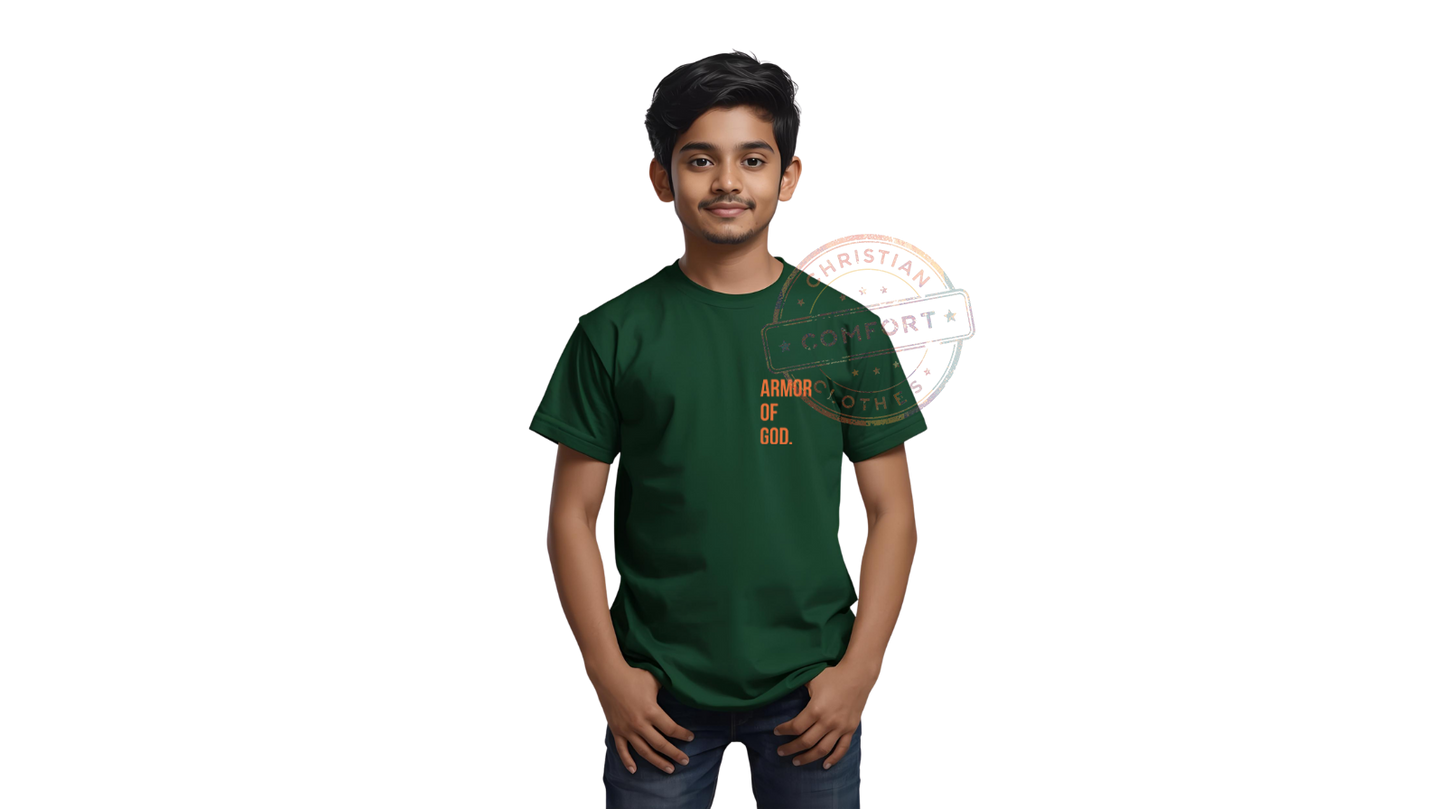 KIDS LINCOLN GREEN POCKET PRINT TEE