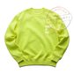 HI VIS SAFETY GREEN POCKET PRINT SWEATSHIRT