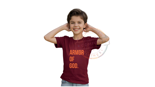 KIDS BURGUNDY TEE