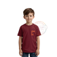 KIDS BURGUNDY POCKET PRINT TSHIRT