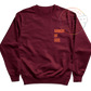 BURGUNDY POCKET PRINT SWEATSHIRT