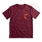 BURGUNDY POCKET PRINT AOG TEE