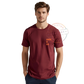 BURGUNDY POCKET PRINT AOG TEE