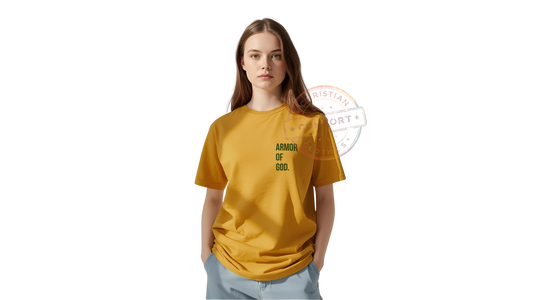 MUSTARD POCKET PRINT TEE