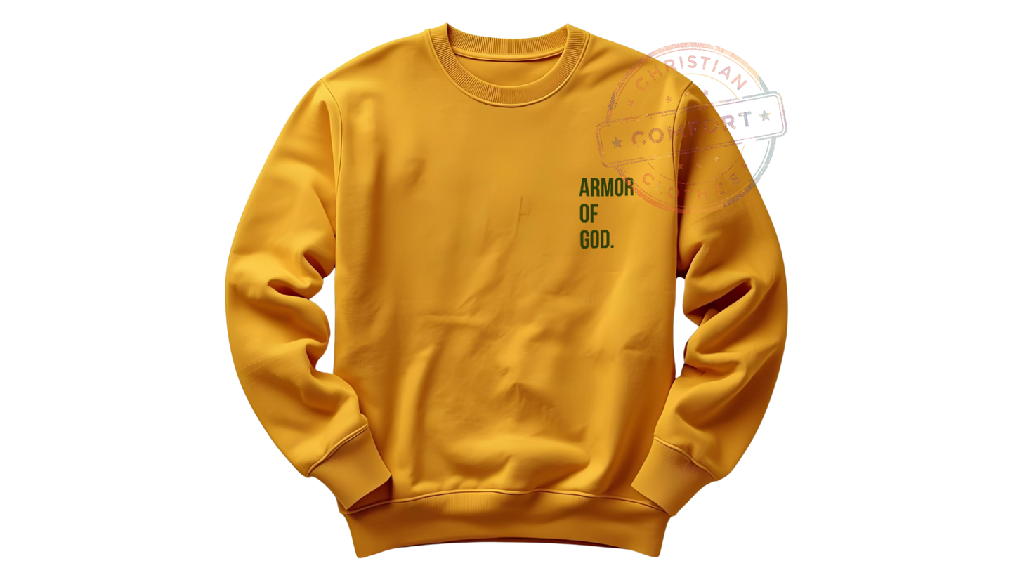 MUSTARD POCKET PRINT SWEATSHIRT