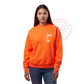 HI VIS SAFETY ORANGE POCKET PRINT SWEATSHIRT