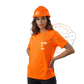 HI VIS POCKET PRINT SAFETY ORANGE TEE
