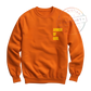 ORANGE POCKET PRINT SWEATSHIRT