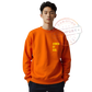 ORANGE POCKET PRINT SWEATSHIRT