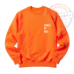 HI VIS SAFETY ORANGE POCKET PRINT SWEATSHIRT