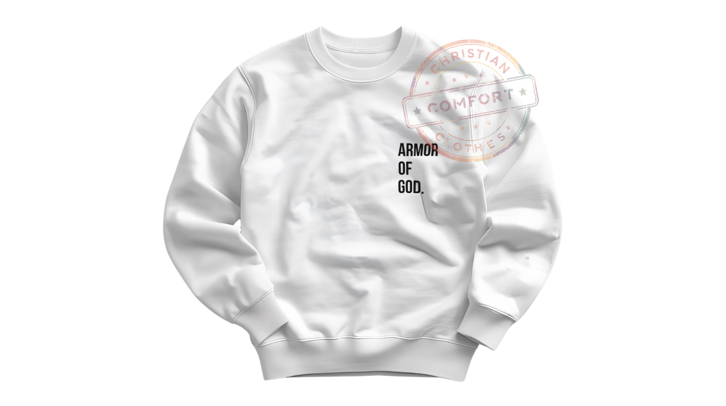 CLASSIC WHITE POCKET PRINT SWEATSHIRT